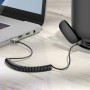 Адаптер-ресивер в магнитолу Bluetooth AUX микрофон, серый BOROFONE BC56
