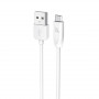 Дата-кабель универ. micro USB/Android/ 1м, 2.1A, белый HOCO X1