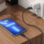 Дата-кабель универ. lightning USB / Iphone 1м, 2.4А, черный HOCO X90