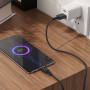 Дата-кабель универ. micro USB /Android/ 1м, 2,4А, черный HOCO X90