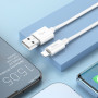 Дата-кабель универ. lightning USB / Iphone 1м, 2.4А, белый HOCO X87
