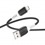 Дата-кабель универ. micro USB /Android/ 1м, 2,4А, черный HOCO X82
