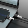 Дата-кабель универ. micro USB /Android/ 1м, 2,4А, черный HOCO X82