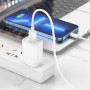 Дата-кабель универ. lightning USB / Iphone 1м, 2.4А, белый  HOCO X88