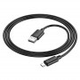 Дата-кабель универ. micro USB /Android/ 1м, 2,4А, черный HOCO X88