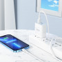 Дата-кабель универ. lightning USB / Iphone 1м, 2.4А, белый HOCO X83