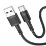 Дата-кабель универ. USB Type-C 1м, 2,4А, черный HOCO X83