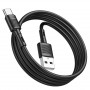 Дата-кабель универ. USB Type-C 1м, 2,4А, черный HOCO X83