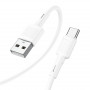 Дата-кабель универ. USB Type-C 1м, 2,4А, белый HOCO X83