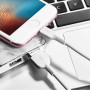 Дата-кабель универ. lightning USB / Iphone 1м, 2.4А, белый HOCO X20
