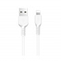 Дата-кабель универ. lightning USB / Iphone 1м, 2.4А, белый HOCO X20