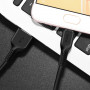 Дата-кабель универ. micro USB /Android/ 1м, 2,4А, черный HOCO X20