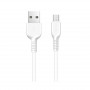 Дата-кабель универ. micro USB /Android/ 2м, 2.4А, белый HOCO X20