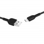 Дата-кабель универ. micro USB /Android/ 3м, 2А, черный HOCO X20