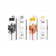 Дата-кабель универ. lightning USB / Iphone 2м, 2А, нейлоновая оплетка, черный HOCO X14