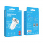 Зарядное устройство в прикуриватель 2USB 2.0, белый BOROFONE BZ12