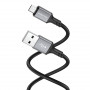 Дата-кабель универ. micro USB /Android/ 1м, 2,4А, черный BOROFONE BX83