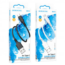 Дата-кабель универ. USB Type-C 1м, 3А, белый BOROFONE BX80