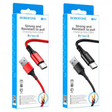 Дата-кабель универ. USB Type-C 1м, 3А, черный BOROFONE BX54