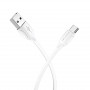 Дата-кабель универ. USB Type-C 1м, 3А, белый BOROFONE BX19