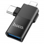 Адаптер универ. lightning USB / Iphone - USB2.0 female, черный HOCO UA17